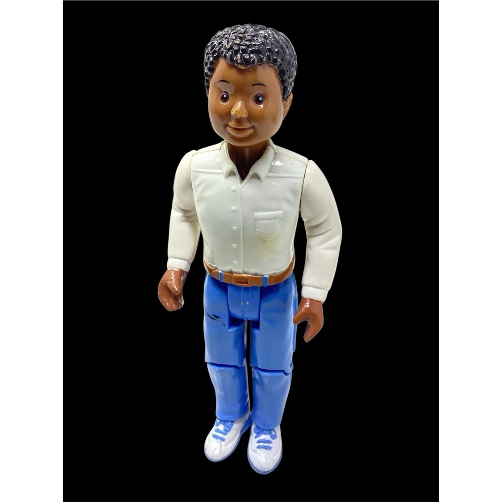 Fisher Price Loving Family African American Dad Dollhouse Figure Male Doll 1993